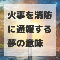 火事を消防に通報する夢のサムネイル