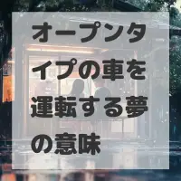 オープンタイプの車を運転する夢のサムネイル