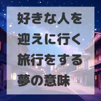 好きな人を迎えに行く旅行をする夢のサムネイル
