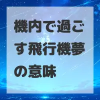 機内で過ごす飛行機夢のサムネイル