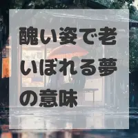 醜い姿で老いぼれる夢のサムネイル