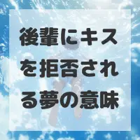 後輩にキスを拒否される夢のサムネイル