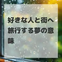 好きな人と街へ旅行する夢のサムネイル