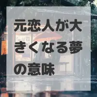 元恋人が大きくなる夢のサムネイル
