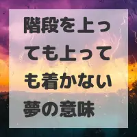 階段を上っても上っても着かない夢のサムネイル