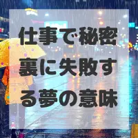仕事で秘密裏に失敗する夢のサムネイル