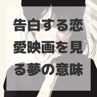 告白する恋愛映画を見る夢のサムネイル