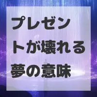 プレゼントが壊れる夢のサムネイル