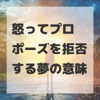 怒ってプロポーズを拒否する夢のサムネイル