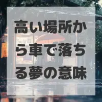 高い場所から車で落ちる夢のサムネイル