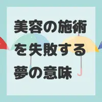 美容の施術を失敗する夢のサムネイル
