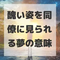 醜い姿を同僚に見られる夢のサムネイル
