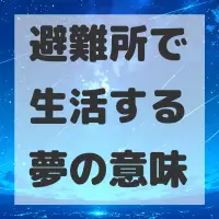 避難所で生活する夢のサムネイル