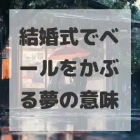 結婚式でベールをかぶる夢のサムネイル