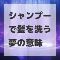 シャンプーで髪を洗う夢のサムネイル