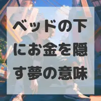 ベッドの下にお金を隠す夢のサムネイル