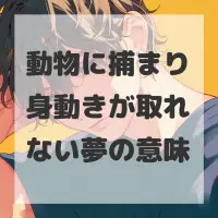 動物に捕まり身動きが取れない夢のサムネイル