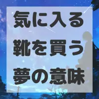 気に入る靴を買う夢のサムネイル