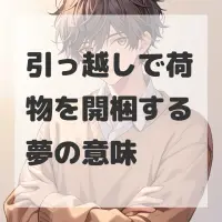 引っ越しで荷物を開梱する夢のサムネイル