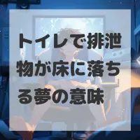 トイレで排泄物が床に落ちる夢のサムネイル