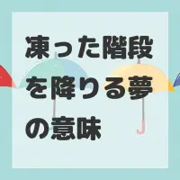 凍った階段を降りる夢のサムネイル