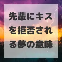先輩にキスを拒否される夢のサムネイル