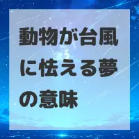 動物が台風に怯える夢のサムネイル