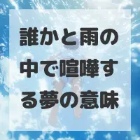 誰かと雨の中で喧嘩する夢のサムネイル