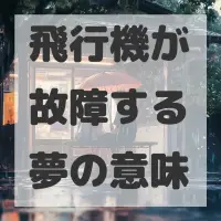 飛行機が故障する夢のサムネイル