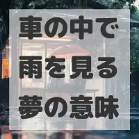 車の中で雨を見る夢のサムネイル