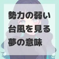 勢力の弱い台風を見る夢のサムネイル