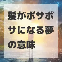 髪がボサボサになる夢のサムネイル