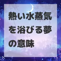 熱い水蒸気を浴びる夢のサムネイル