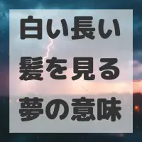 白い長い髪を見る夢のサムネイル