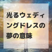 光るウェディングドレスの夢のサムネイル