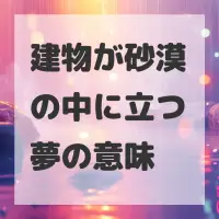 建物が砂漠の中に立つ夢のサムネイル