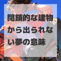閉鎖的な建物から出られない夢のサムネイル