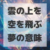 雲の上を空を飛ぶ夢のサムネイル