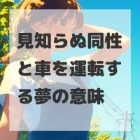 見知らぬ同性と車を運転する夢のサムネイル