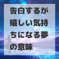 告白するが嬉しい気持ちになる夢のサムネイル