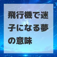 飛行機で迷子になる夢のサムネイル