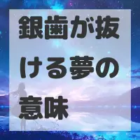 銀歯が抜ける夢のサムネイル