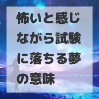 怖いと感じながら試験に落ちる夢のサムネイル