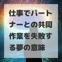 仕事でパートナーとの共同作業を失敗する夢のサムネイル