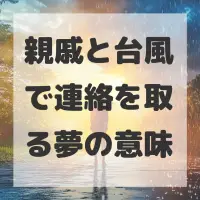 親戚と台風で連絡を取る夢のサムネイル