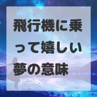 飛行機に乗って嬉しい夢のサムネイル