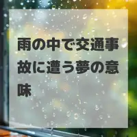 雨の中で交通事故に遭う夢のサムネイル