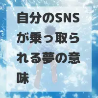 自分のSNSが乗っ取られる夢のサムネイル