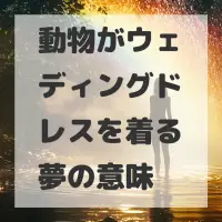動物がウェディングドレスを着る夢のサムネイル