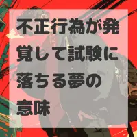 不正行為が発覚して試験に落ちる夢のサムネイル